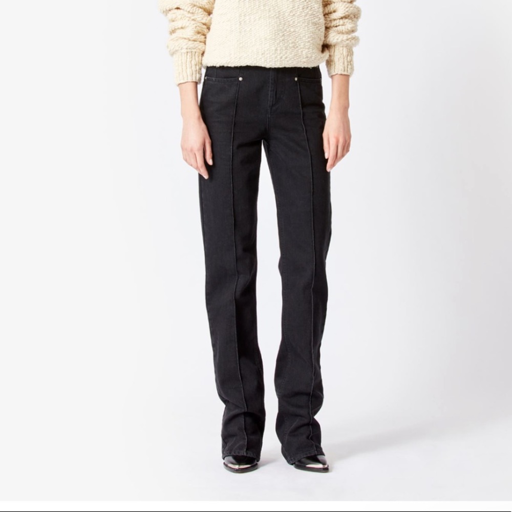 Isabel Marant Lirakoya Slim Straight Leg Jeans